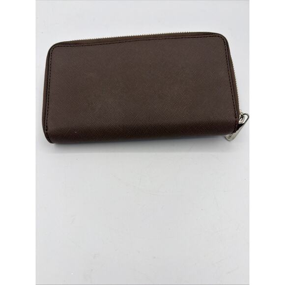 Michael Kors Jet Set Travel Wallet, Large Leather Continental- Brown Chocolate - Picture 3 of 10